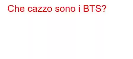 Che cazzo sono i BTS