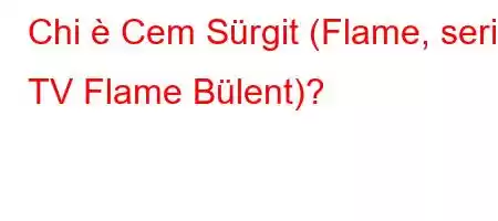 Chi è Cem Sürgit (Flame, serie TV Flame Bülent)