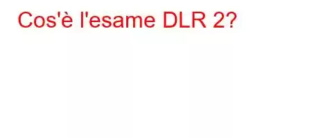 Cos'è l'esame DLR 2