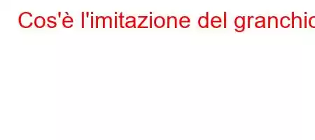 Cos'è l'imitazione del granchio