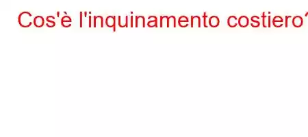 Cos'è l'inquinamento costiero?