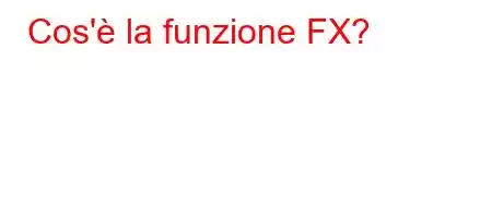 Cos'è la funzione FX?