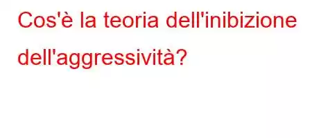 Cos'è la teoria dell'inibizione dell'aggressività?