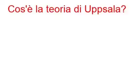 Cos'è la teoria di Uppsala?