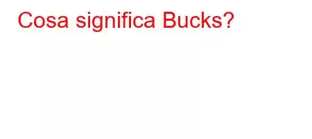 Cosa significa Bucks