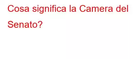 Cosa significa la Camera del Senato