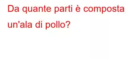 Da quante parti è composta un'ala di pollo?