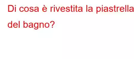 Di cosa è rivestita la piastrella del bagno