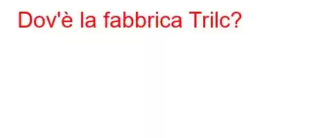 Dov'è la fabbrica Trilc?