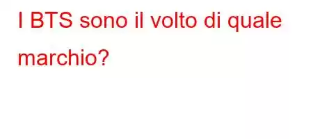 I BTS sono il volto di quale marchio?