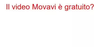 Il video Movavi è gratuito?