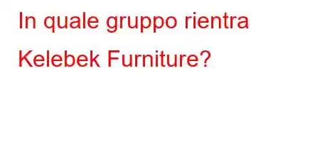 In quale gruppo rientra Kelebek Furniture