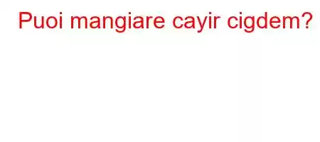 Puoi mangiare cayir cigdem