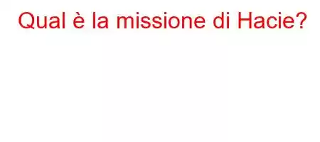 Qual è la missione di Hacie?