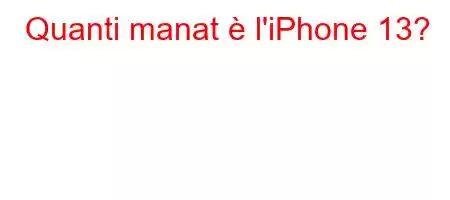 Quanti manat è l'iPhone 13?