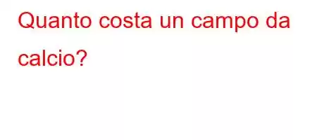 Quanto costa un campo da calcio?