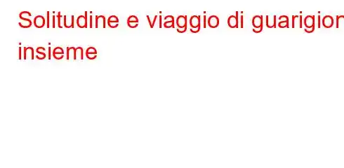 Solitudine e viaggio di guarigione insieme