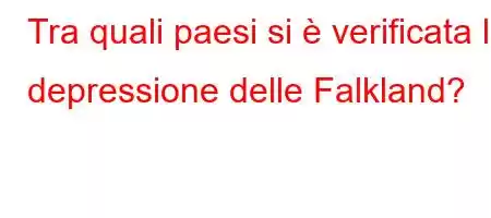 Tra quali paesi si è verificata la depressione delle Falkland